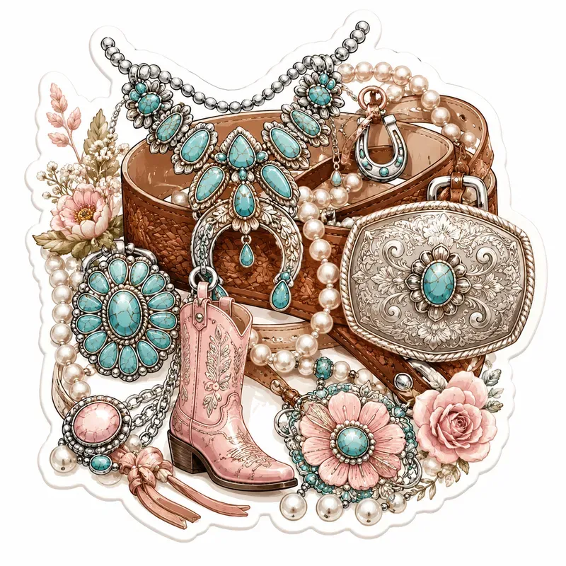 Cowgirl Charm Sticker Sets