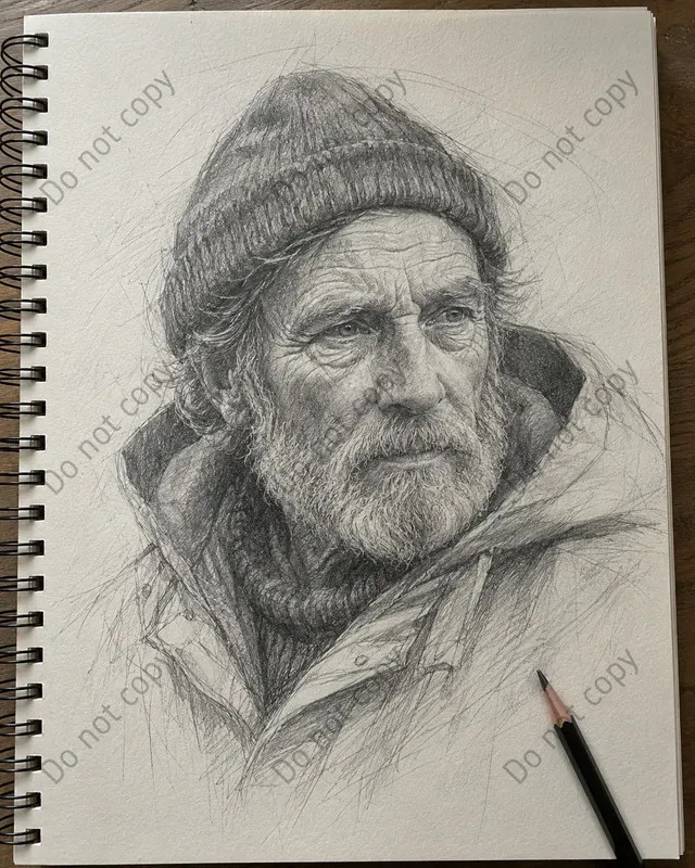 Handdrawn Pencil Sketch Portraits