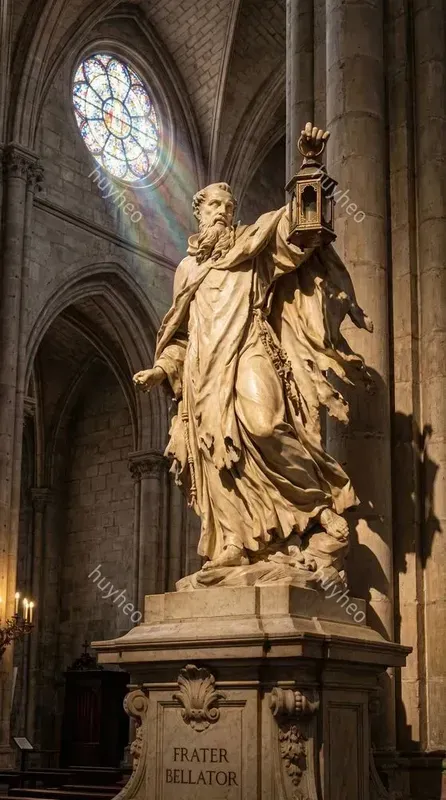Baroque Marble Gothic Sculptures