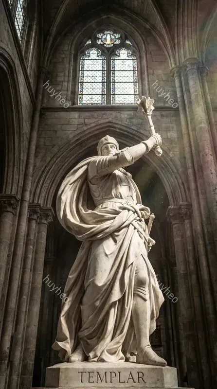 Baroque Marble Gothic Sculptures