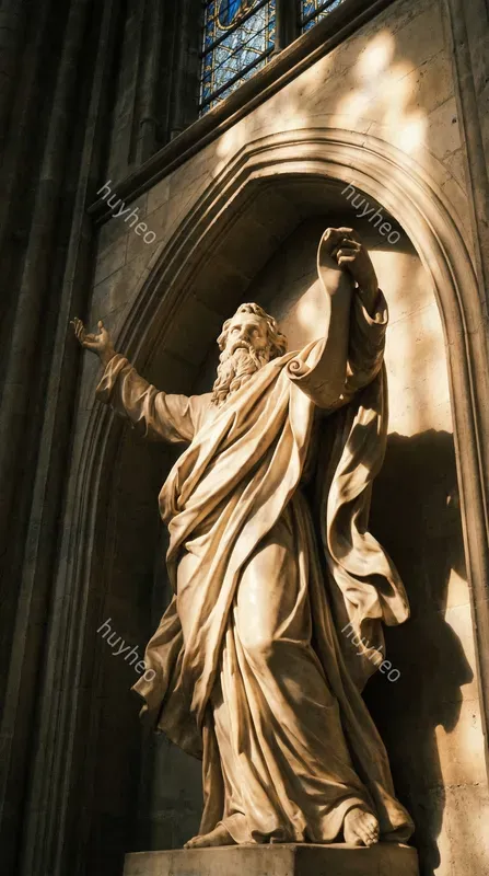 Baroque Marble Gothic Sculptures