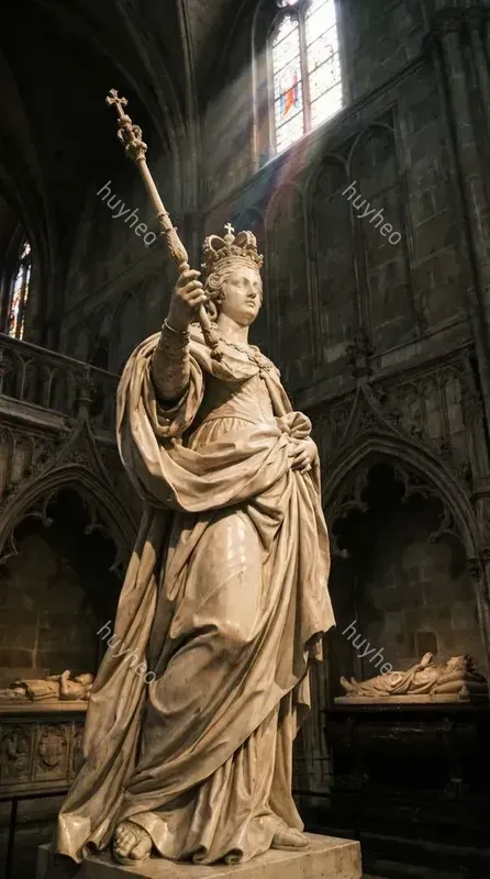 Baroque Marble Gothic Sculptures