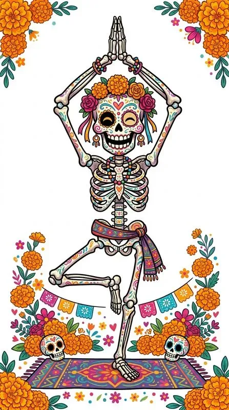 Funny Day Of The Dead Caricature Art