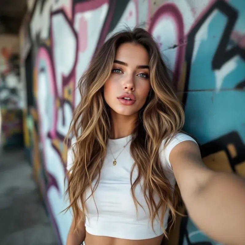 Beautiful Tiktok Girls Take Selfies