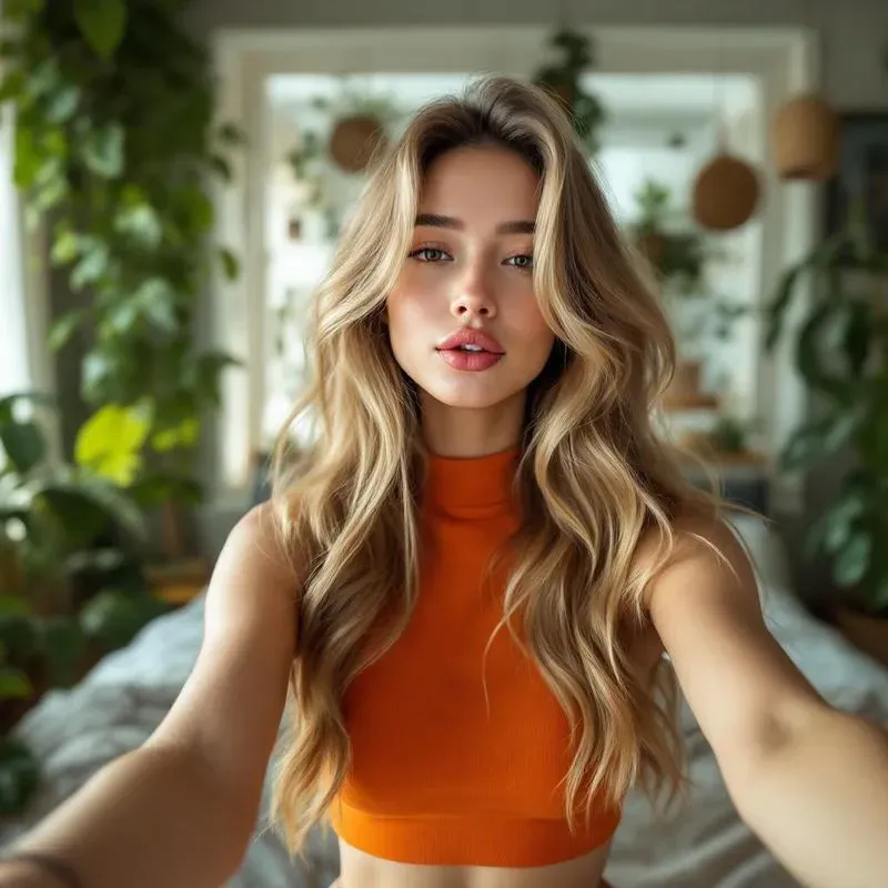 Beautiful Tiktok Girls Take Selfies