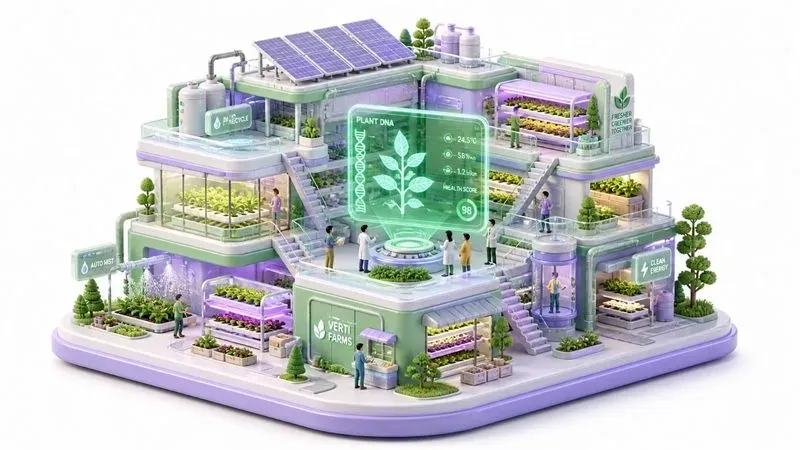 3D Isometric Pastel Microworlds