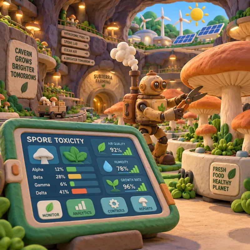 3D High Tech Smart Farm Analytics