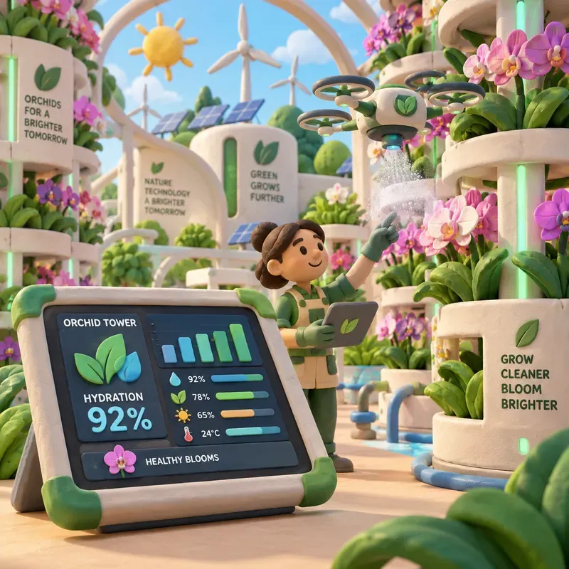 3D High Tech Smart Farm Analytics