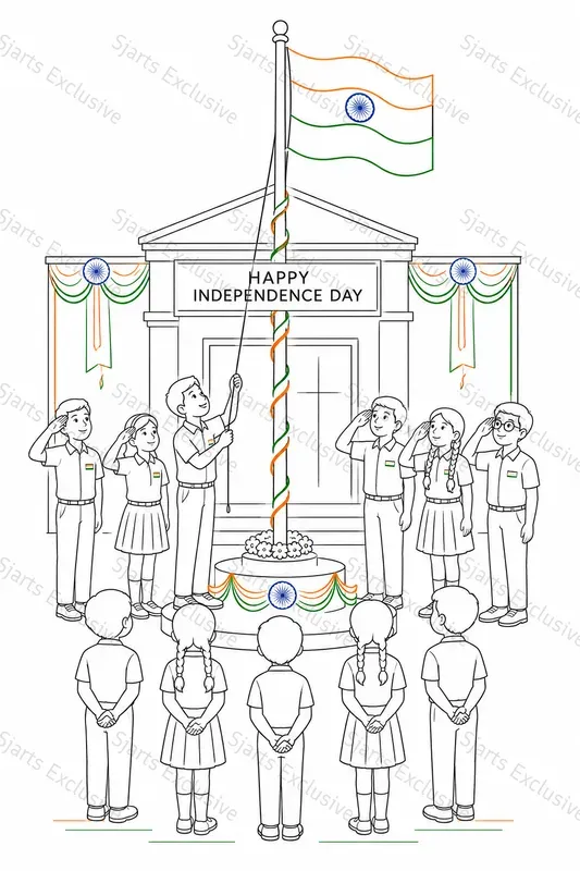 Independence Day Coloring Art Systems