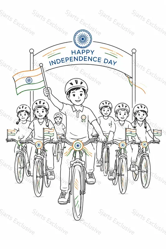 Independence Day Coloring Art Systems