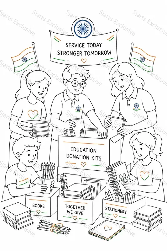 Independence Day Coloring Art Systems
