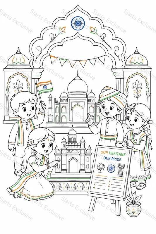 Independence Day Coloring Art Systems