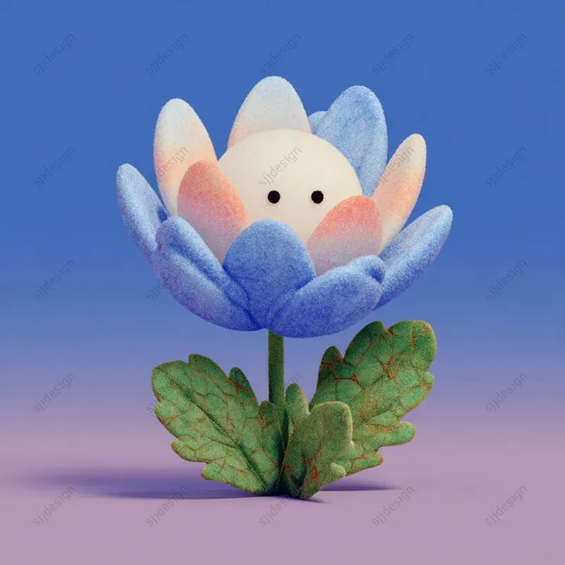Adorable 3D Toy Character Aesthetics