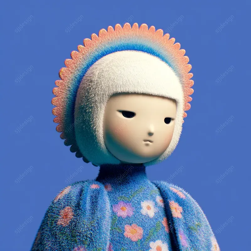 Adorable 3D Toy Character Aesthetics