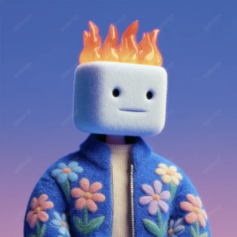 Adorable 3D Toy Character Aesthetics