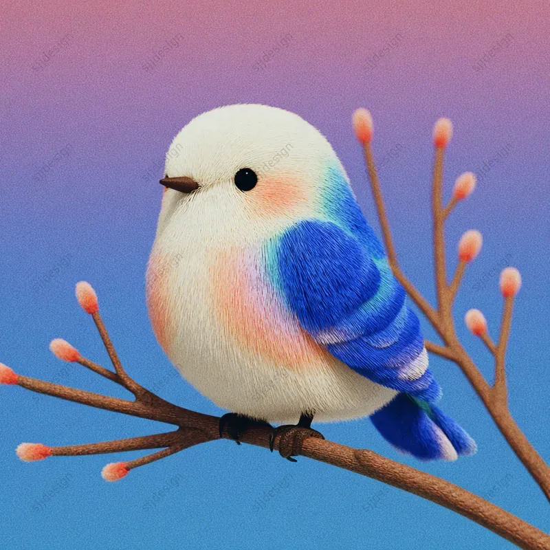 Adorable 3D Toy Character Aesthetics