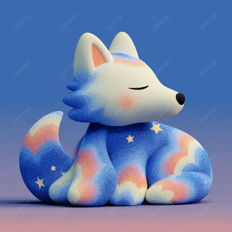 Adorable 3D Toy Character Aesthetics