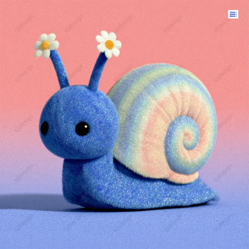 Adorable 3D Toy Character Aesthetics
