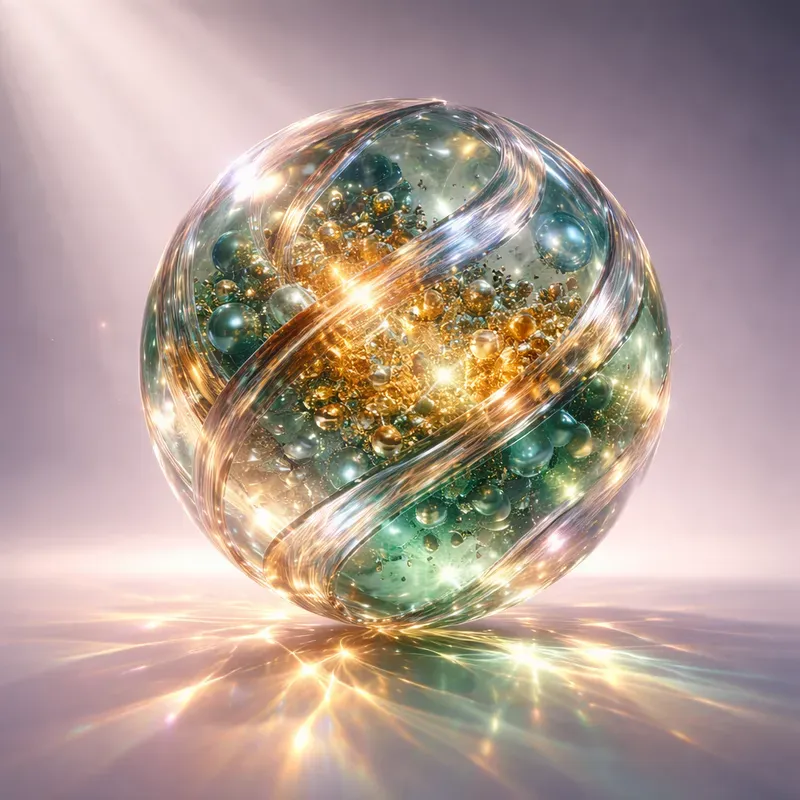 Surreal Luxury Glassmorphism 3D