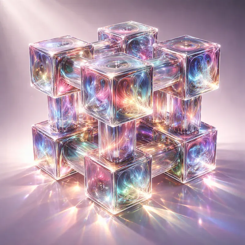 Surreal Luxury Glassmorphism 3D