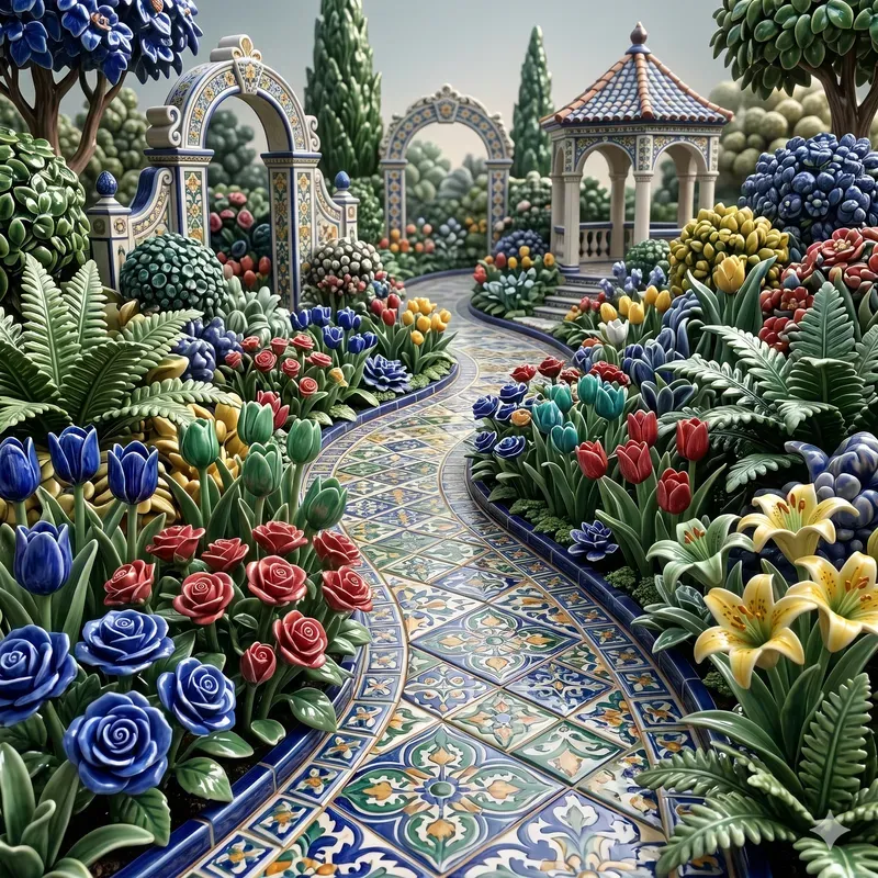Gardens Sculpted From Ceramic Beauty