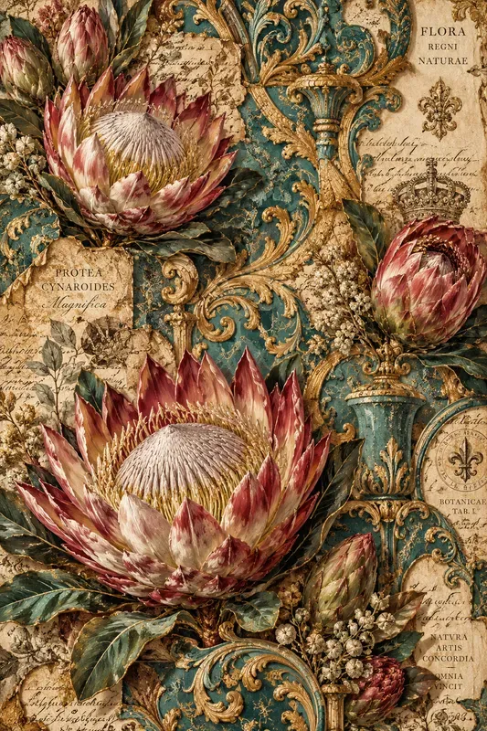 Luxury Baroque Floral Decoupage Papers