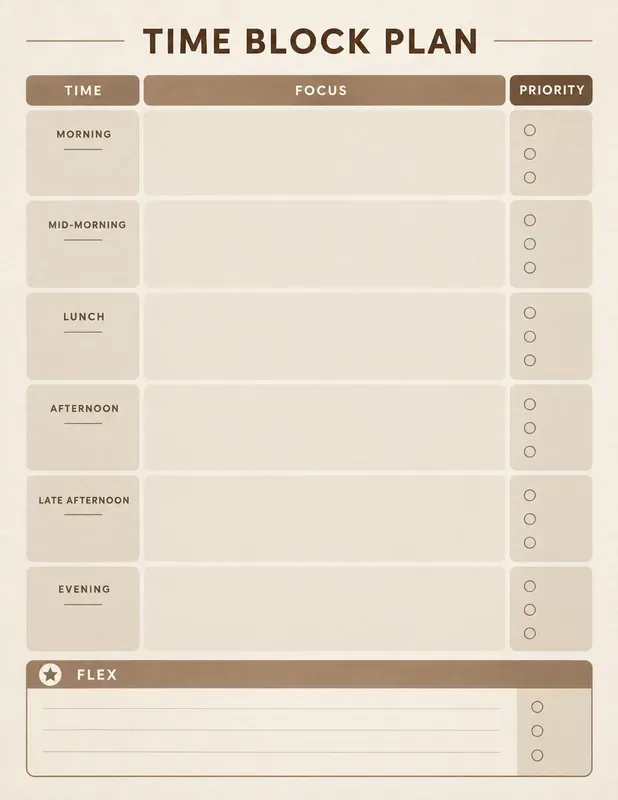 ADHD Adult Planner Templates