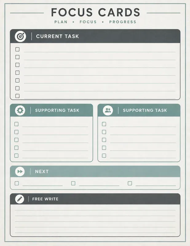 ADHD Adult Planner Templates