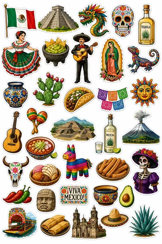 World Folklore Sticker Pack Generator