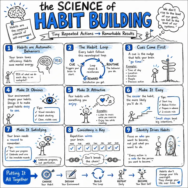 Handdrawn Sketchnote Learning Posters