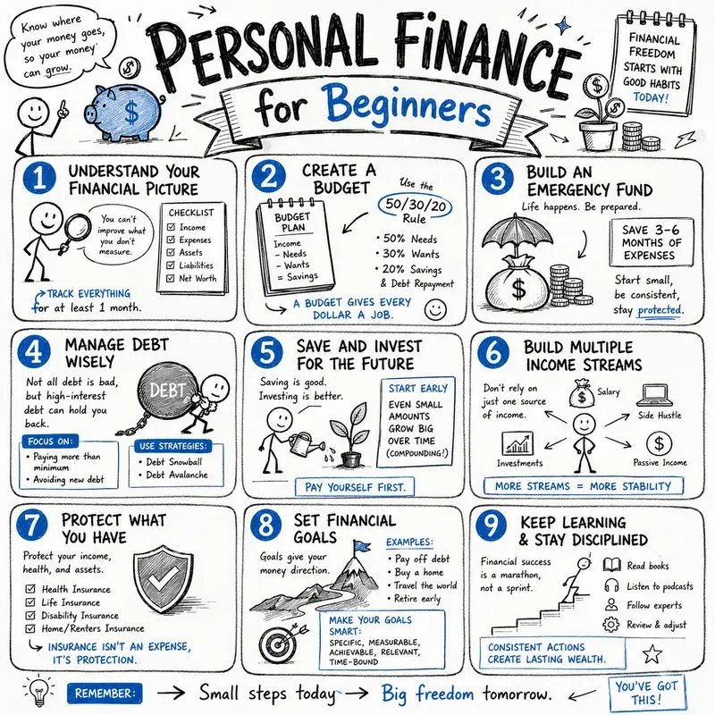 Handdrawn Sketchnote Learning Posters