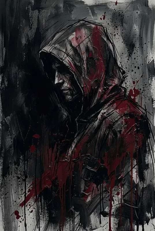Abstract Painted Portrait Posters