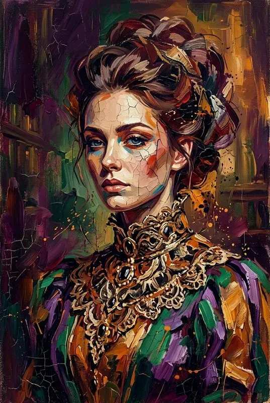 Abstract Painted Portrait Posters