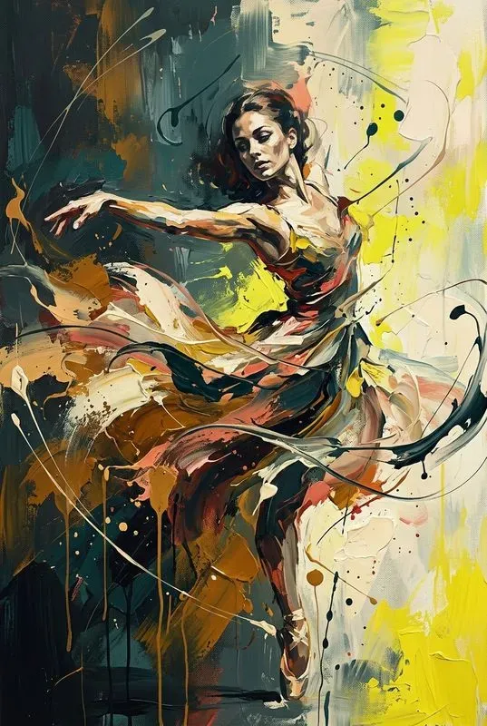 Abstract Painted Portrait Posters