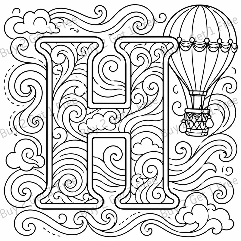 Alphabet Learning Coloring Pages