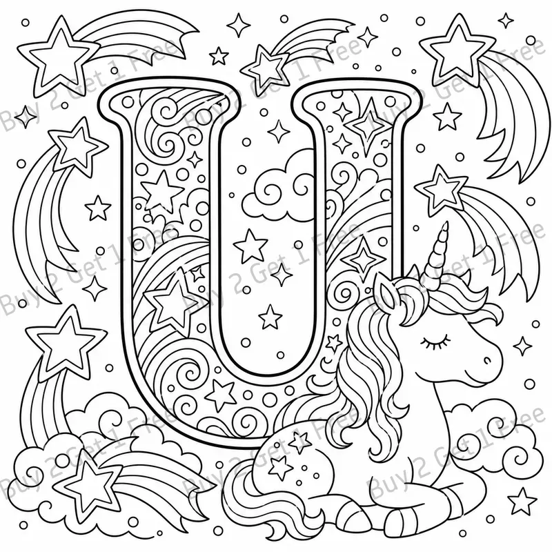 Alphabet Learning Coloring Pages