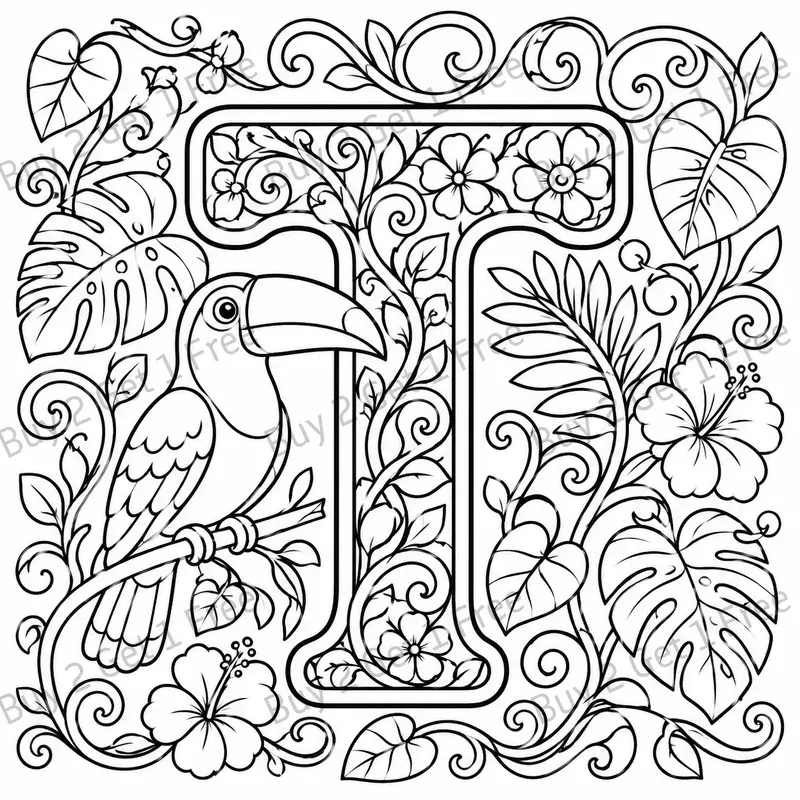 Alphabet Learning Coloring Pages