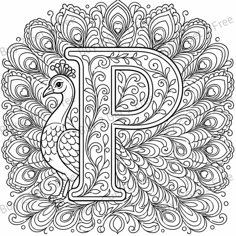 Alphabet Learning Coloring Pages
