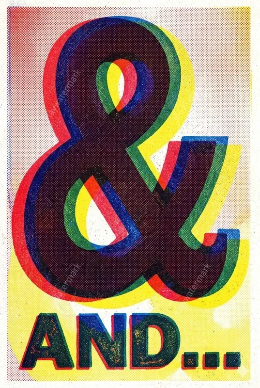 Vintage Risograph Halftone Posters