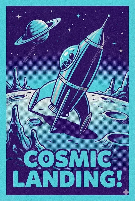 Vintage Risograph Halftone Posters