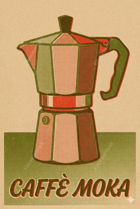 Vintage Risograph Halftone Posters