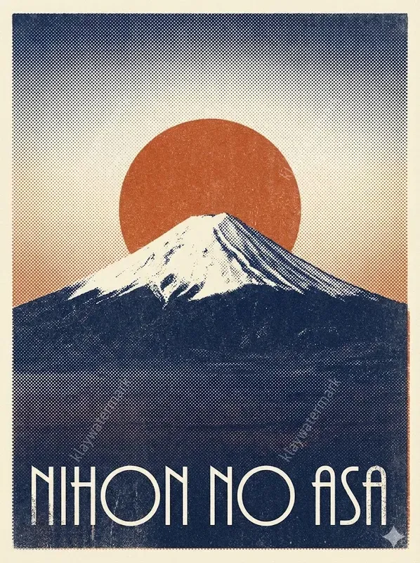 Vintage Risograph Halftone Posters