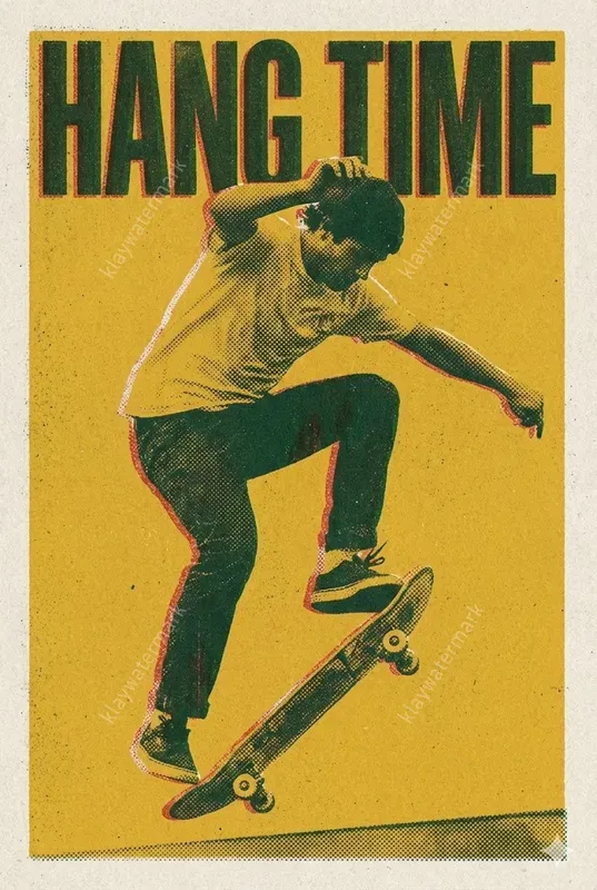 Vintage Risograph Halftone Posters
