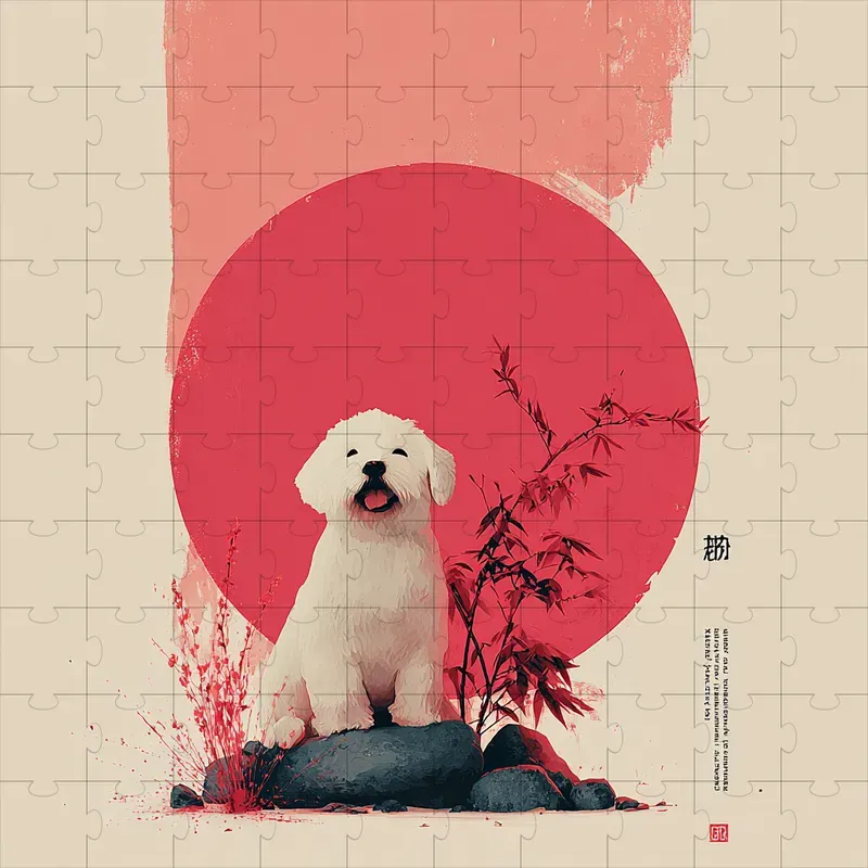 Ink Wash Minimal Asian Poster Art