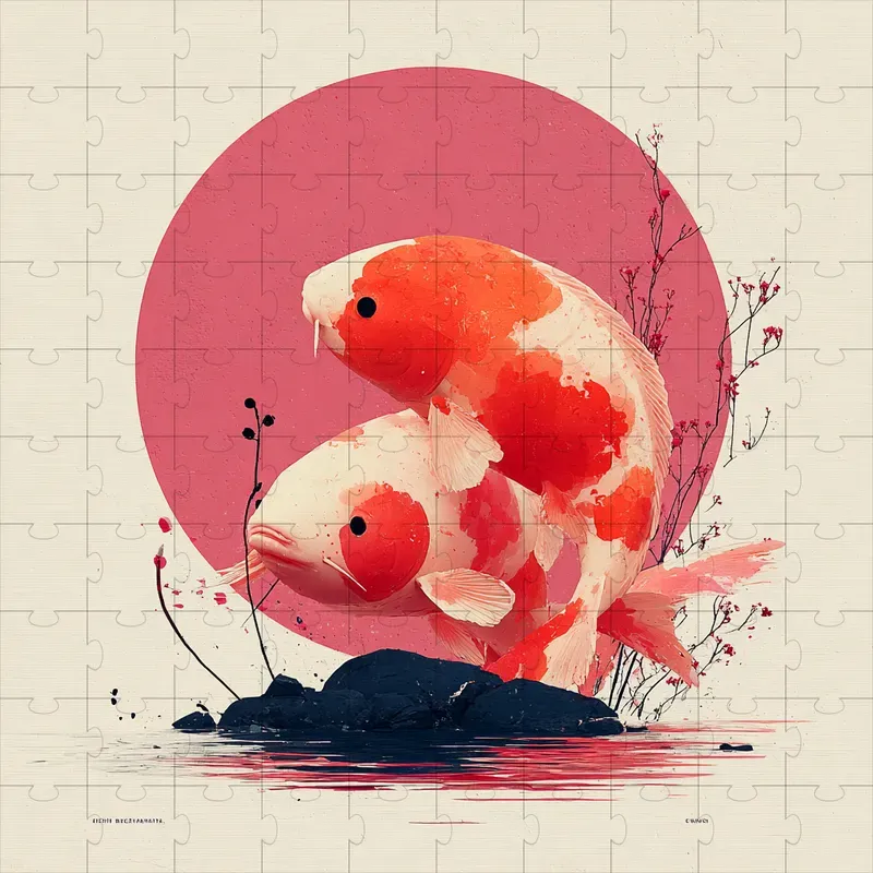 Ink Wash Minimal Asian Poster Art