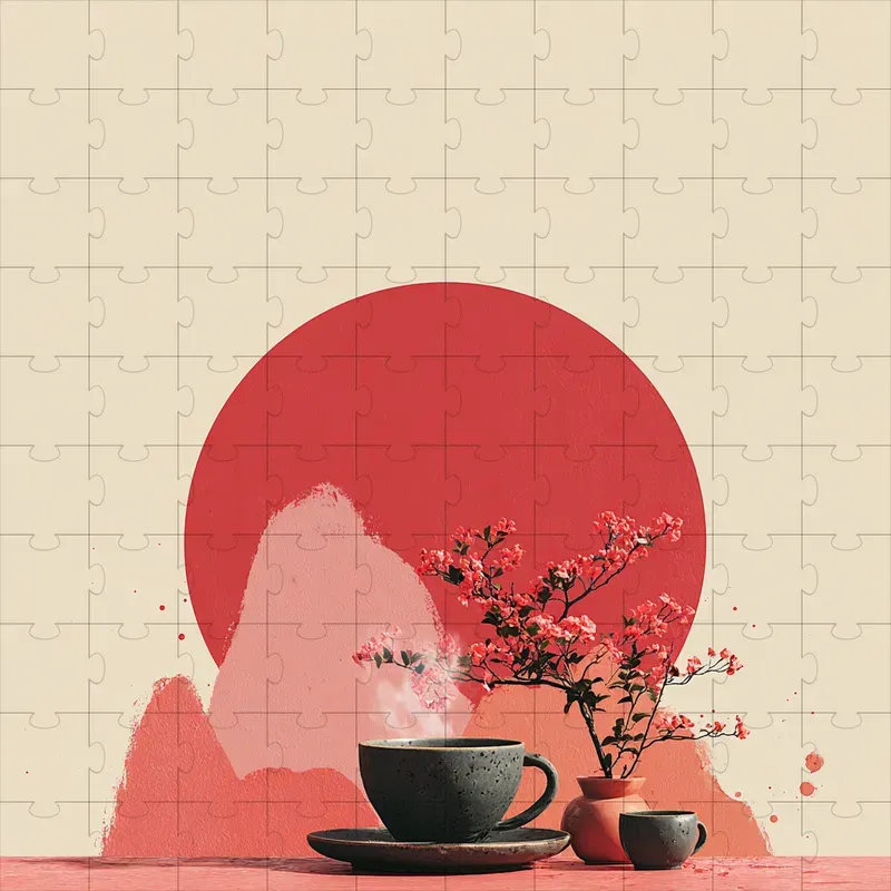 Ink Wash Minimal Asian Poster Art