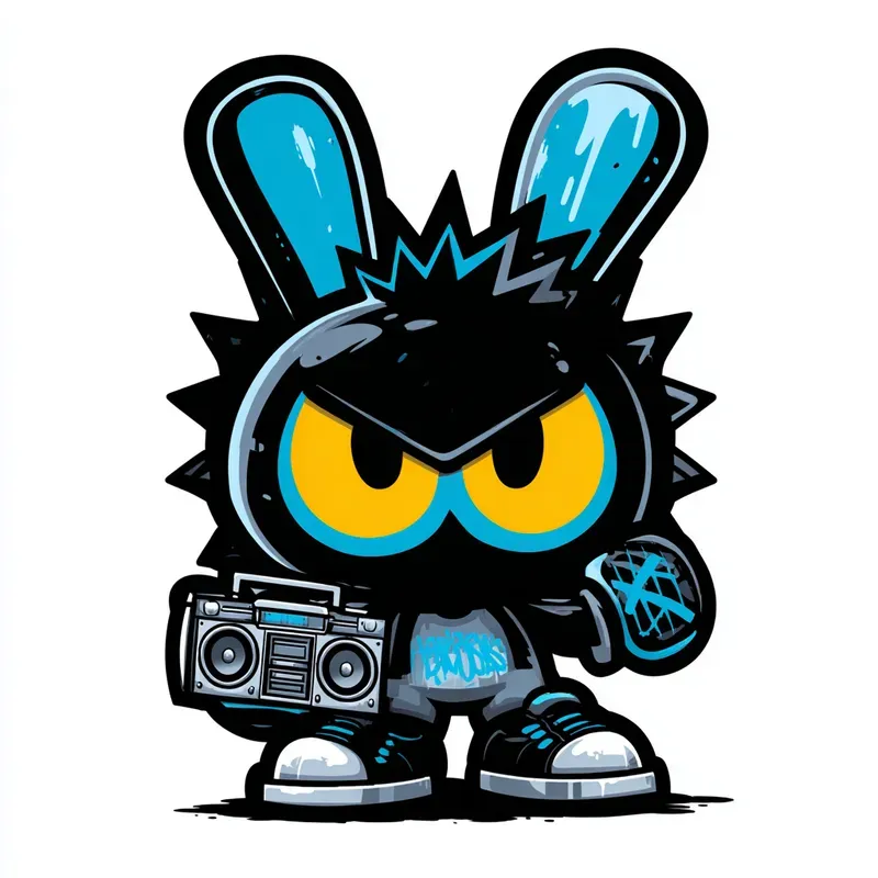 Kawaii Punk Mascot Vectors
