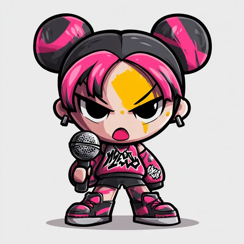 Kawaii Punk Mascot Vectors