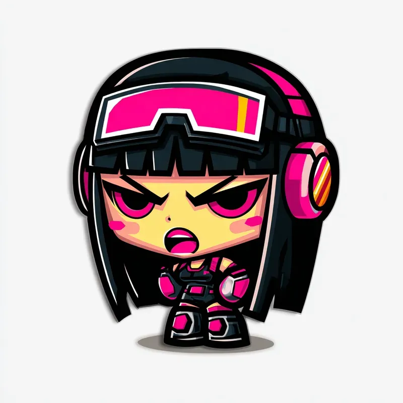 Kawaii Punk Mascot Vectors