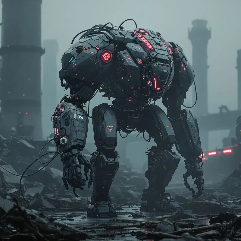 Futuristic Cyberpunk Scifi Dystopian Art